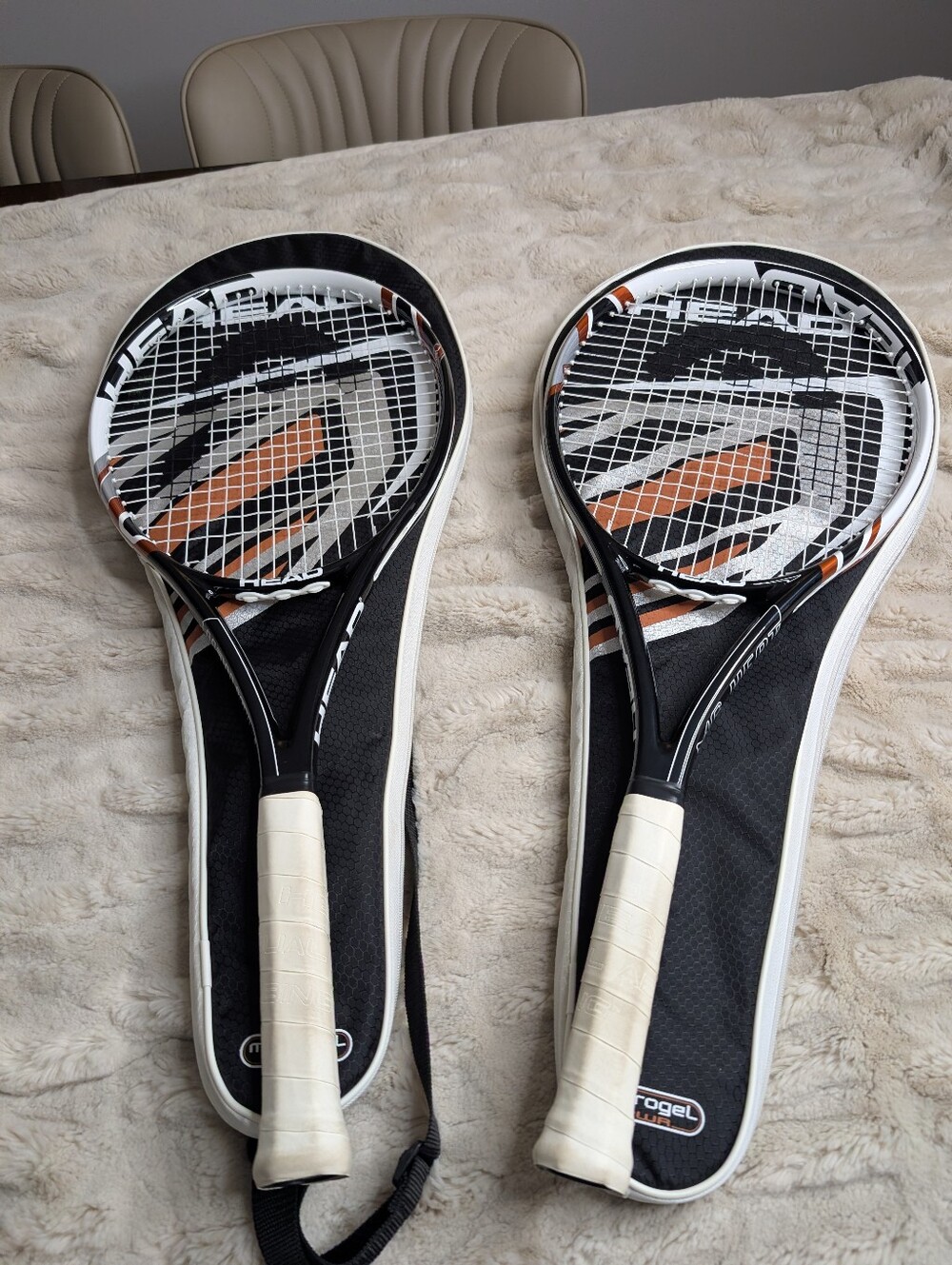 HEAD TWO TENNIS RACKETS WITH COVERS